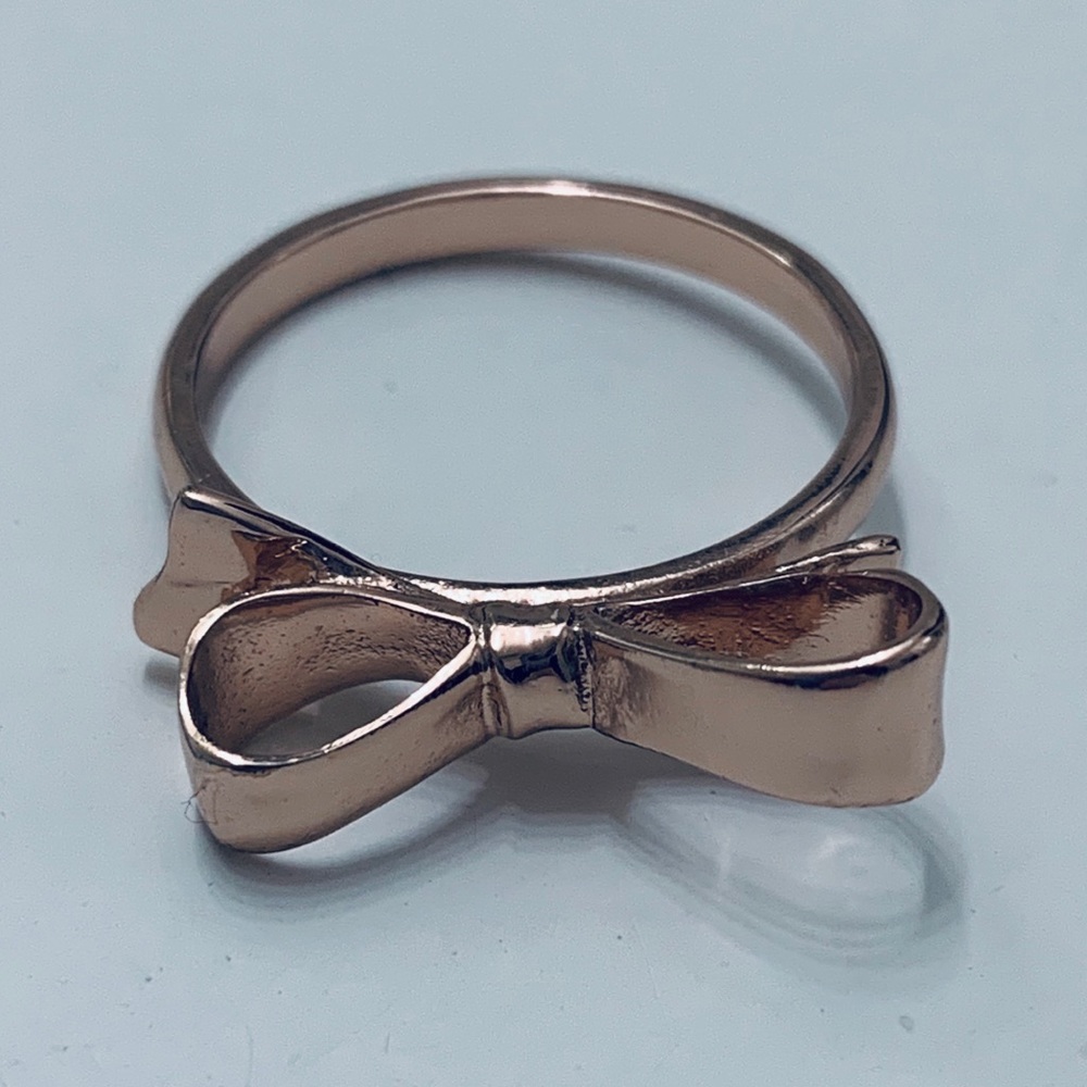 ♠️ Kate Spade Rose Gold Bow Ring